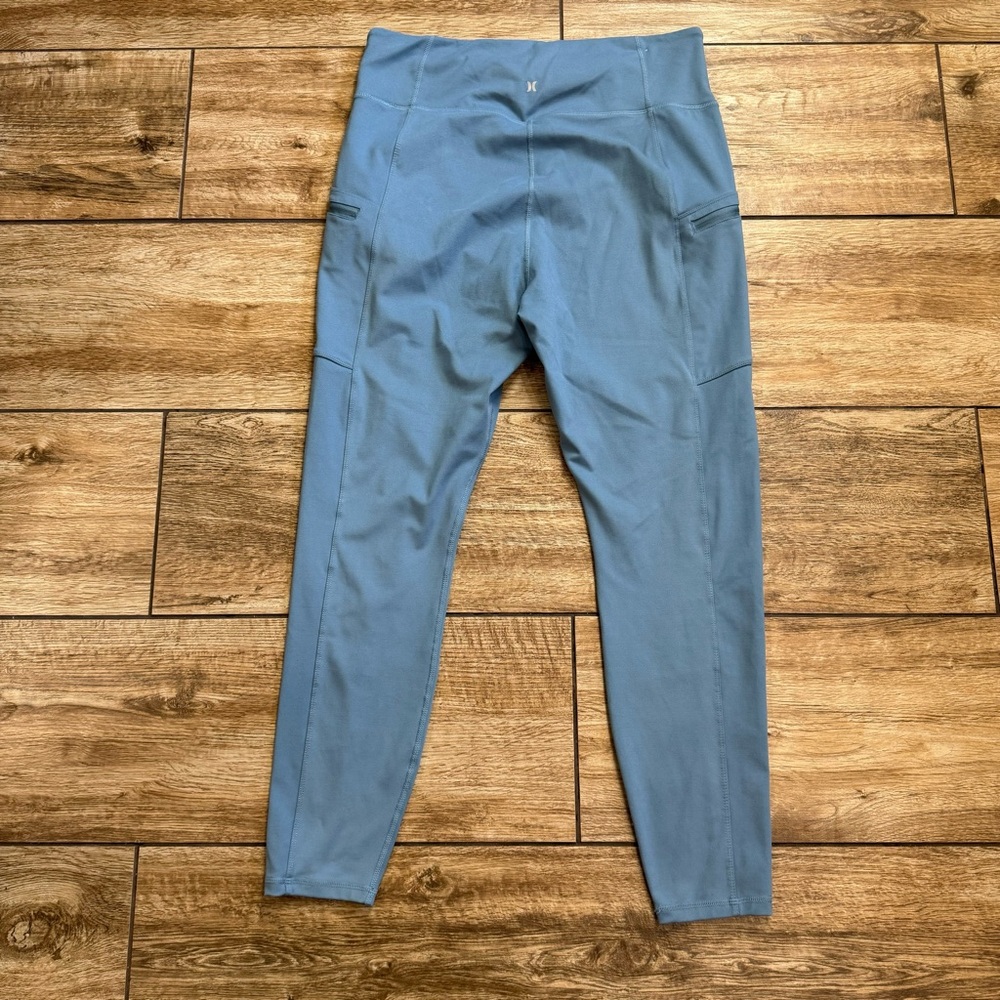 Hurley Women Leggings Size XL Blue Extra Large POCKETS! - Picture 6 of 11